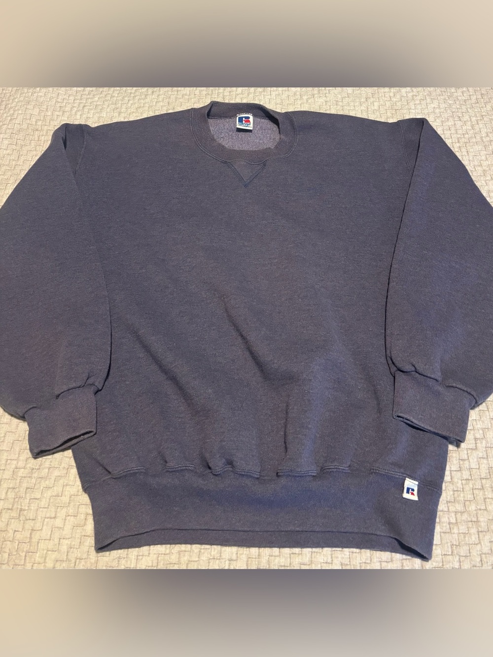 Vintage Russell Athletic Blank Crewneck Sweatshirt Size Large Tall